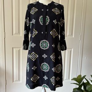 Crown & Ivy - Tunic Dress - 3/4 Ruffle Sleeve - Navy Blue - Women’s Sz 4
